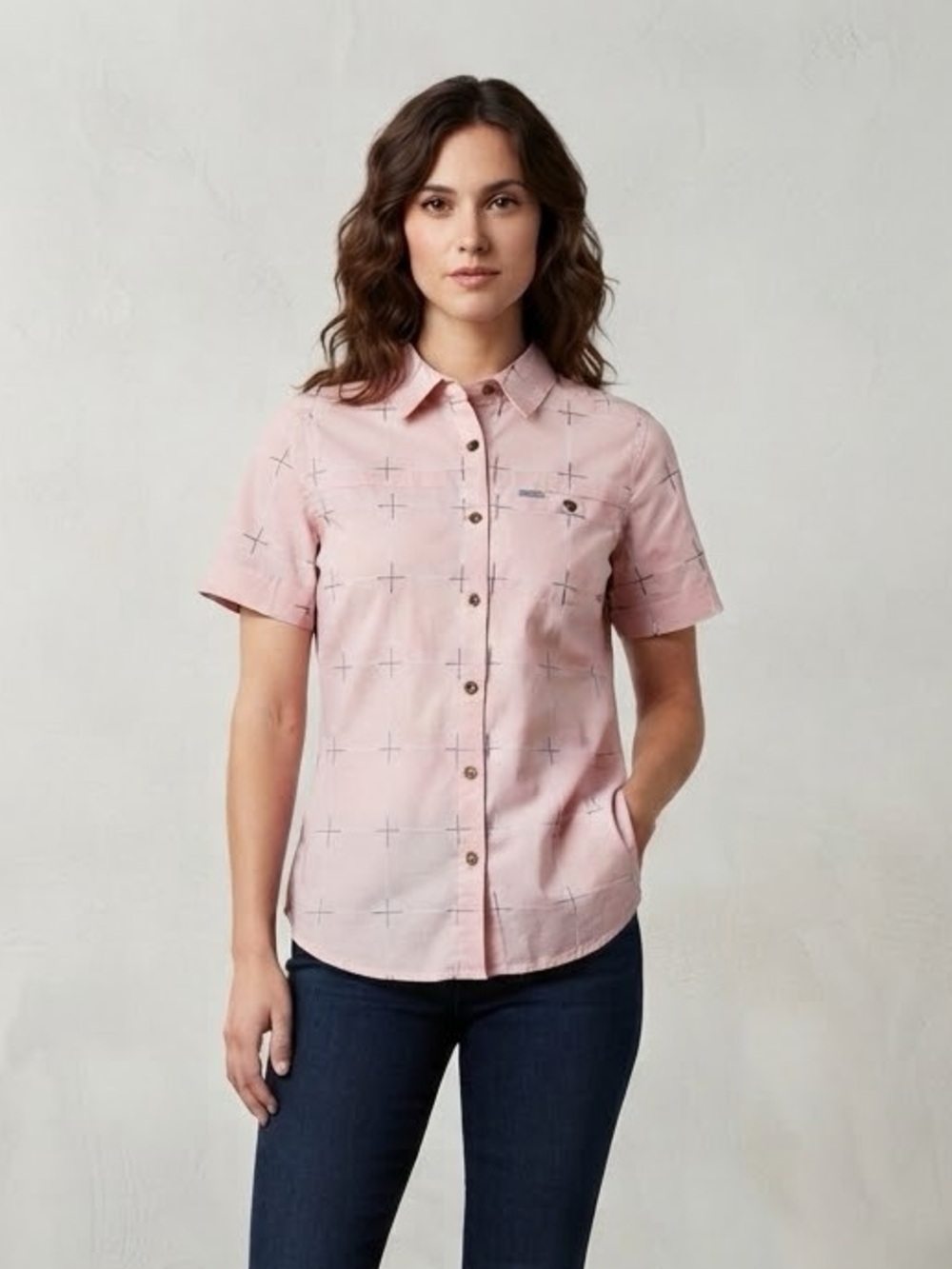 Columbia Pink Short Sleeve Shirt